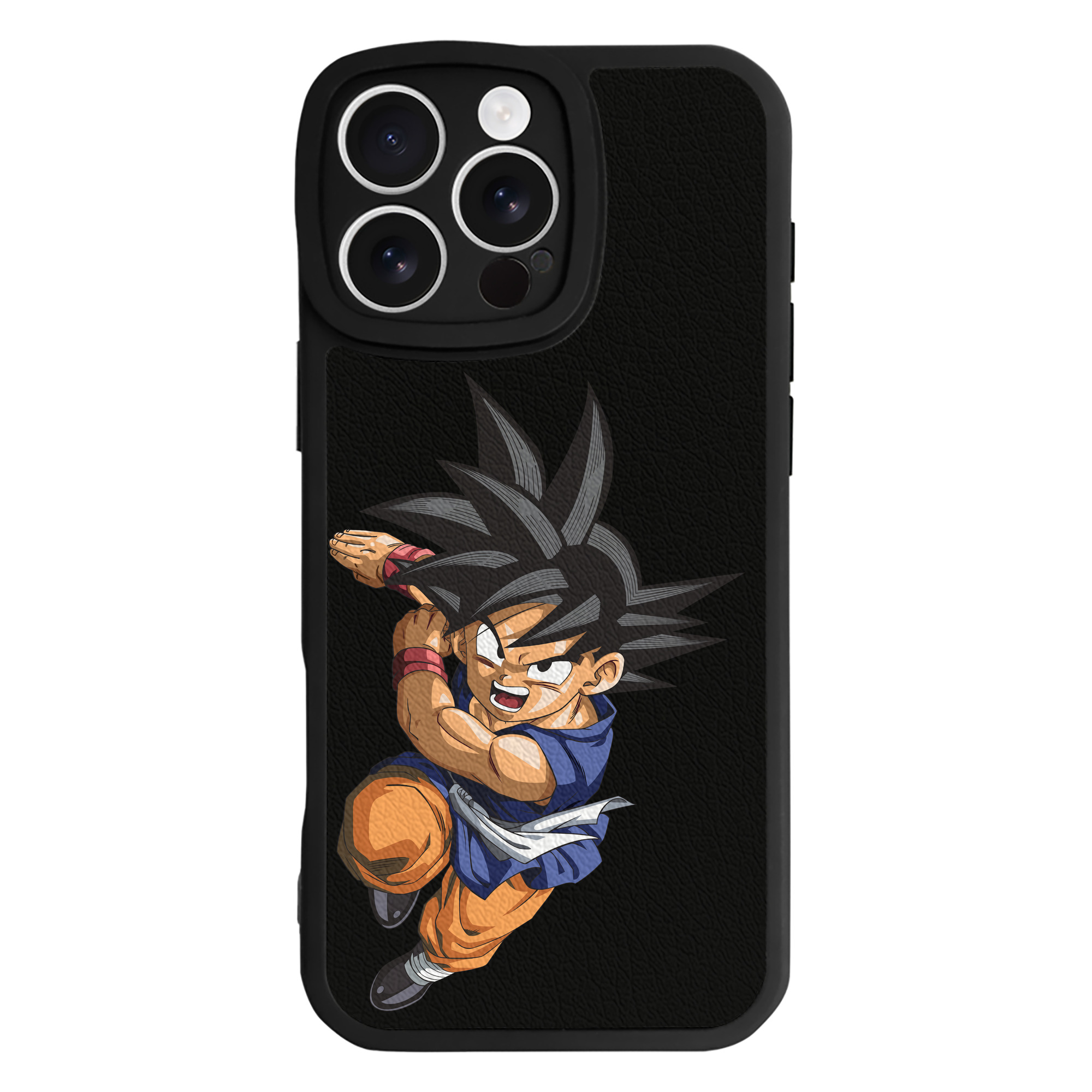 （画像用） ドラゴンボール 孫悟空（そん ごくう）Son Goku カカロット DRAGON BALL Kakarotto 【iPhone 16シリーズ対応】シリコンスマホケース（レザー調） 材質：シリコン